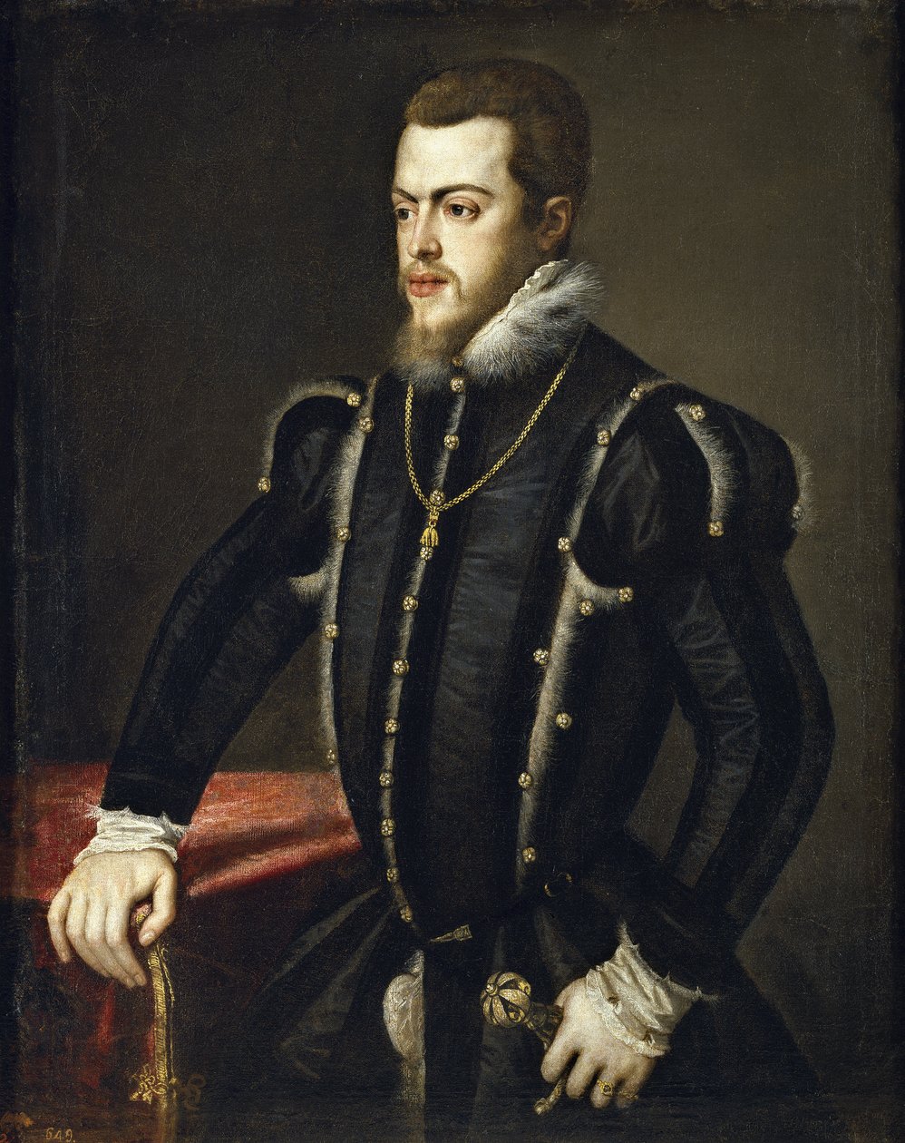 Portrait de Philippe II - Tiziano Vecelli