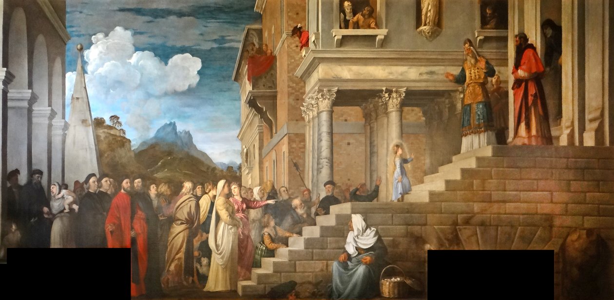 Présentation de la Vierge au Temple - Tiziano Vecelli