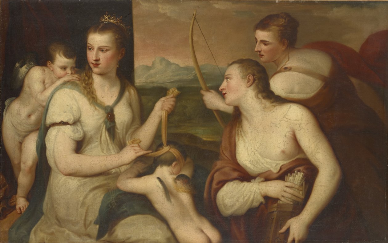 Cupidon aveuglé par Vénus - Tiziano Vecelli