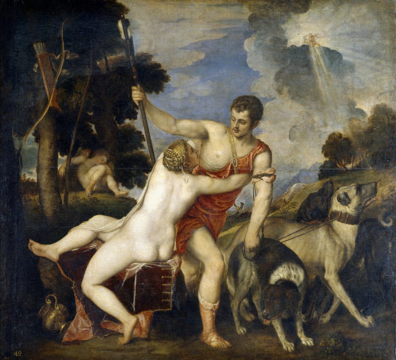 Vénus et Adonis - Tiziano Vecelli