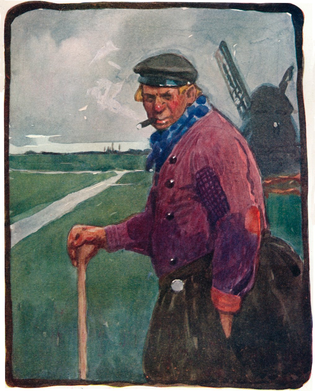 Un Volendamer, 19ème siècle, 1914-1915 - Tom Browne