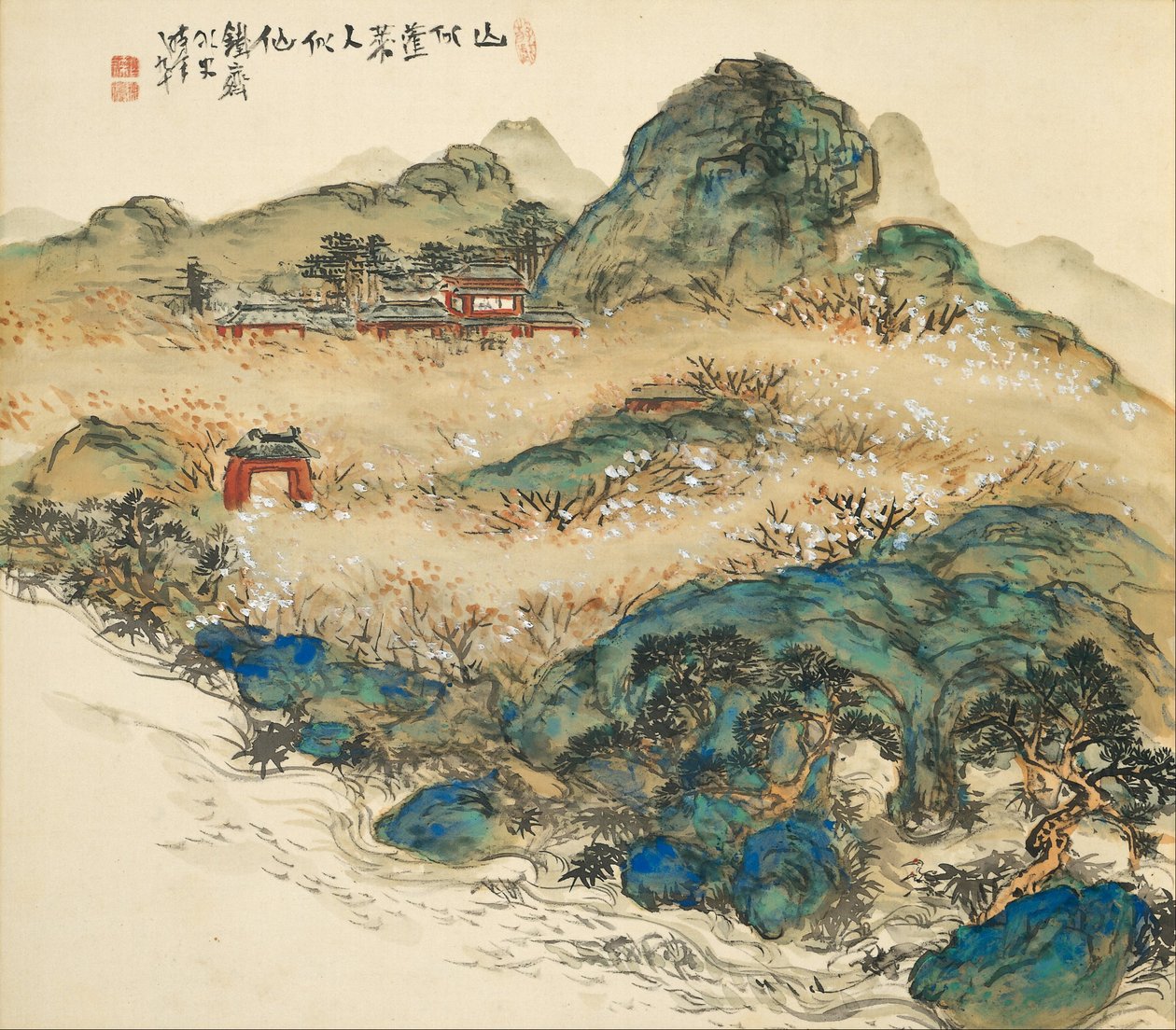 Mont Penglai (Montagne des Immortels) - Tomioka Tessai