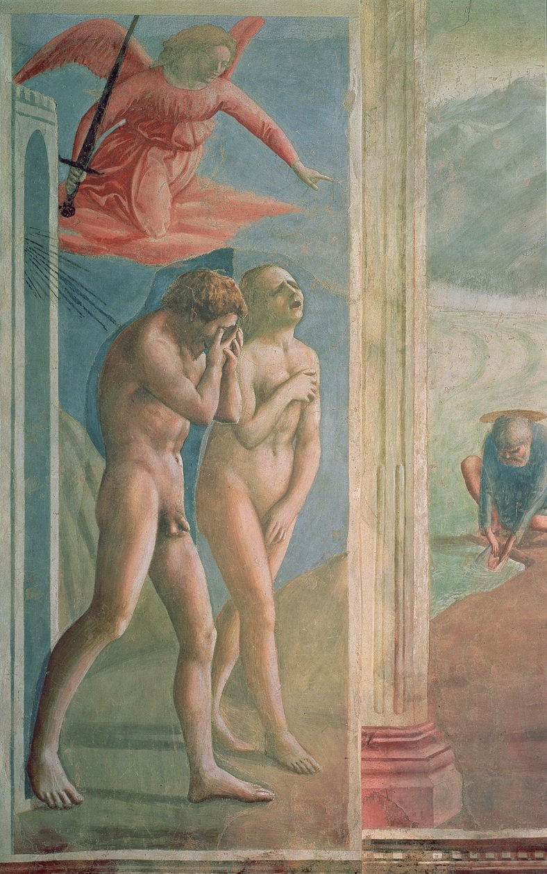 Adam et Ève chassés du paradis, vers 1427 (post restauration) - Tommaso Masaccio