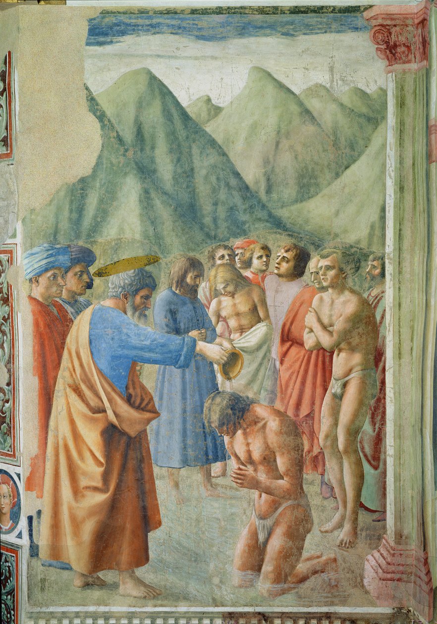 Saint Pierre baptisant les néophytes, vers 1427 - Tommaso Masaccio