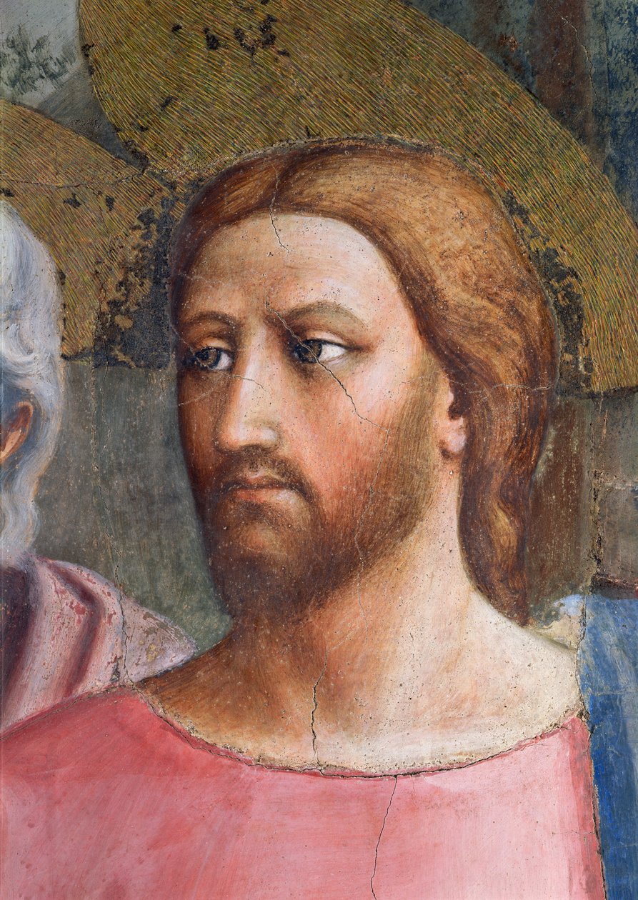 Le Tribut : Tête du Christ, détail, c.1427 - Tommaso Masaccio