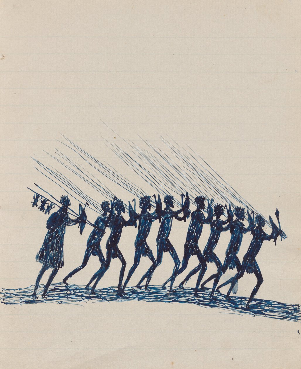 Kwatkwat - Retour de chasse des aborigènes - Tommy McRae