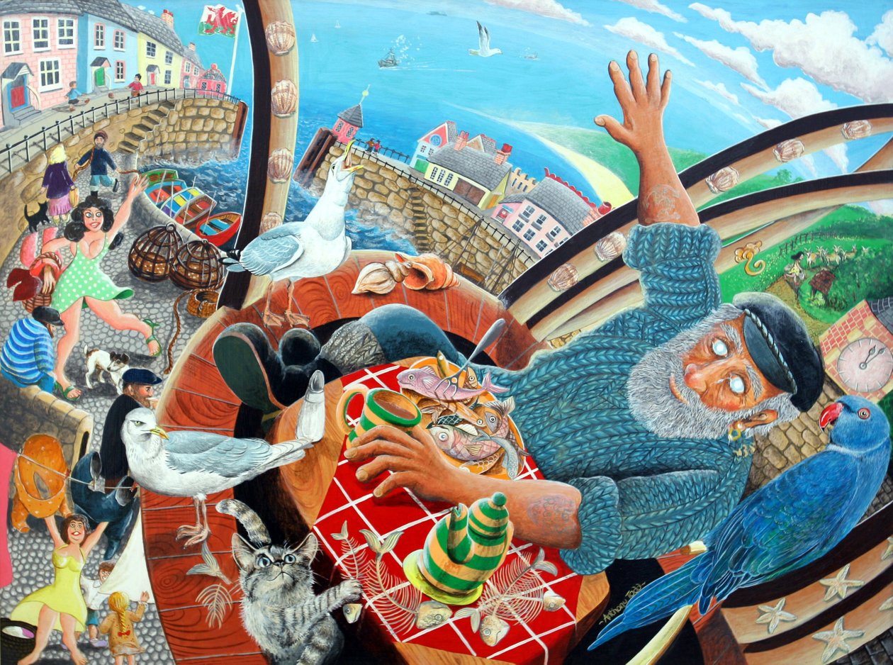 Capitaine Chat voit aveuglément la vie du village passer, 2005 - Tony Todd