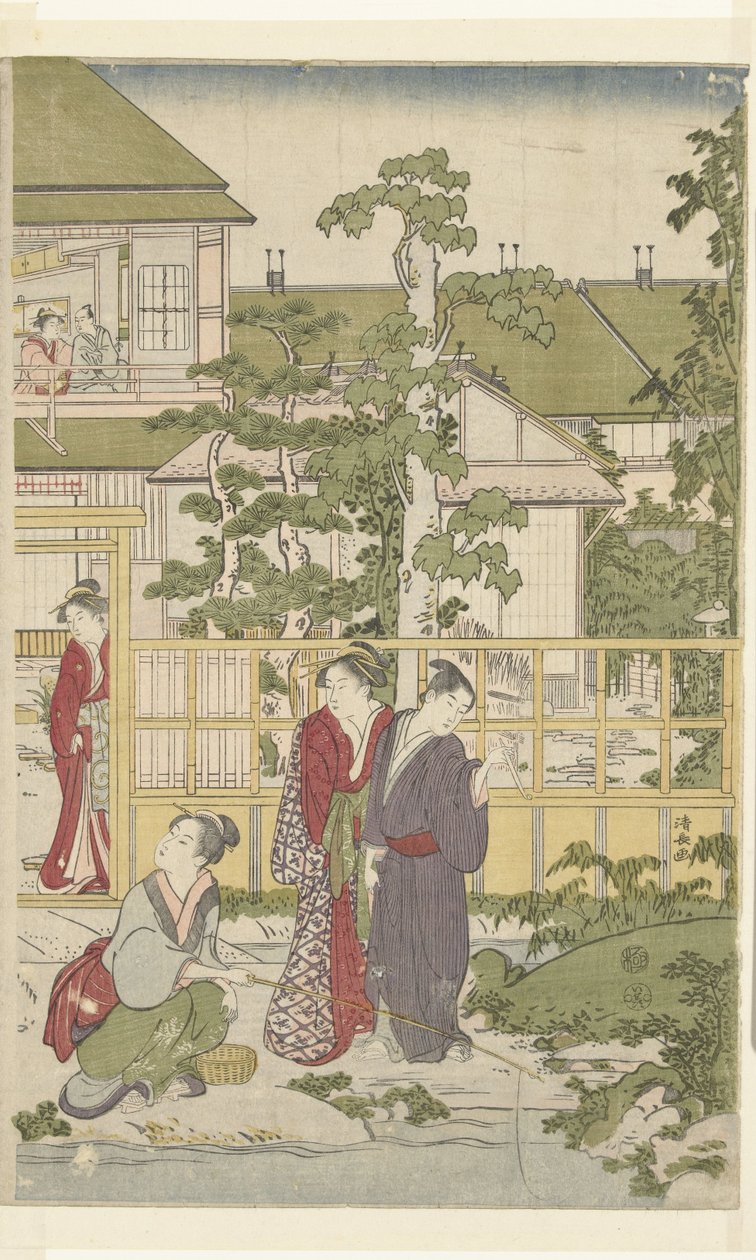 Jouer à colin-maillard - Torii Kiyonaga