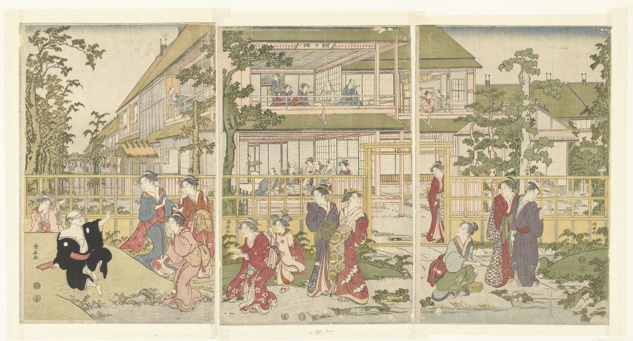 Jouer à colin-maillard - Torii Kiyonaga