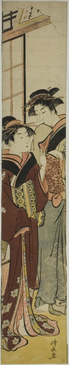Geisha parlant à sa servante - Torii Kiyonaga