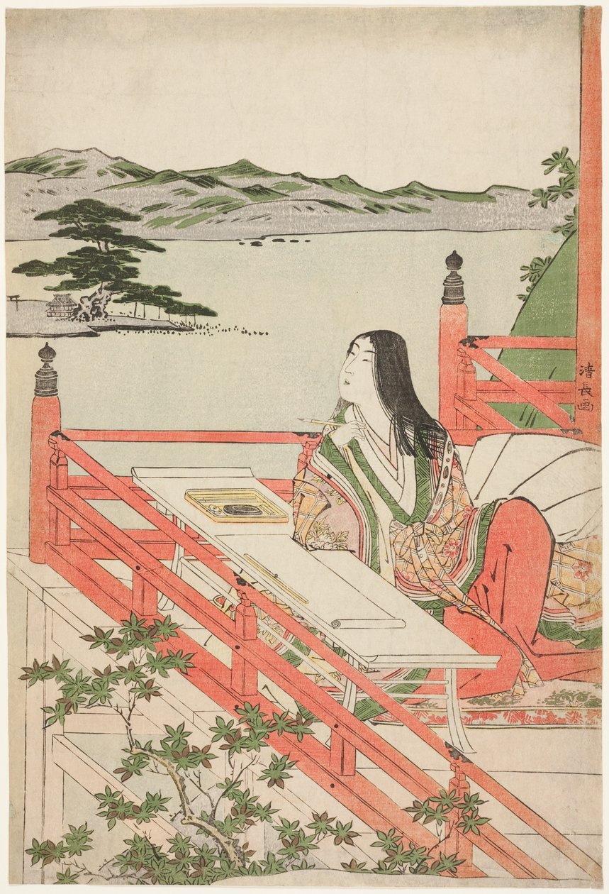 Murasaki Shikibu - Torii Kiyonaga