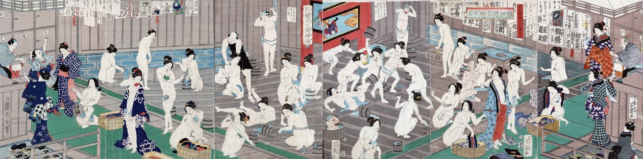 Corps nus, 1868 - Toyohara Kunichika