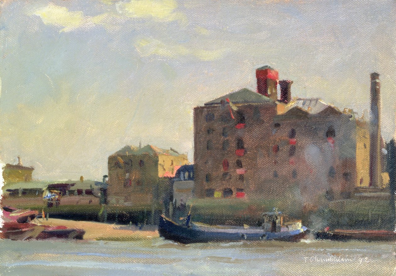 Contre la marée, Rotherhithe, 1992 - Trevor Chamberlain