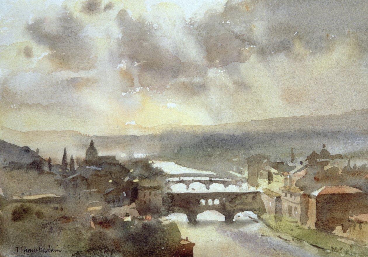 Rivière Arno, Florence - Trevor Chamberlain
