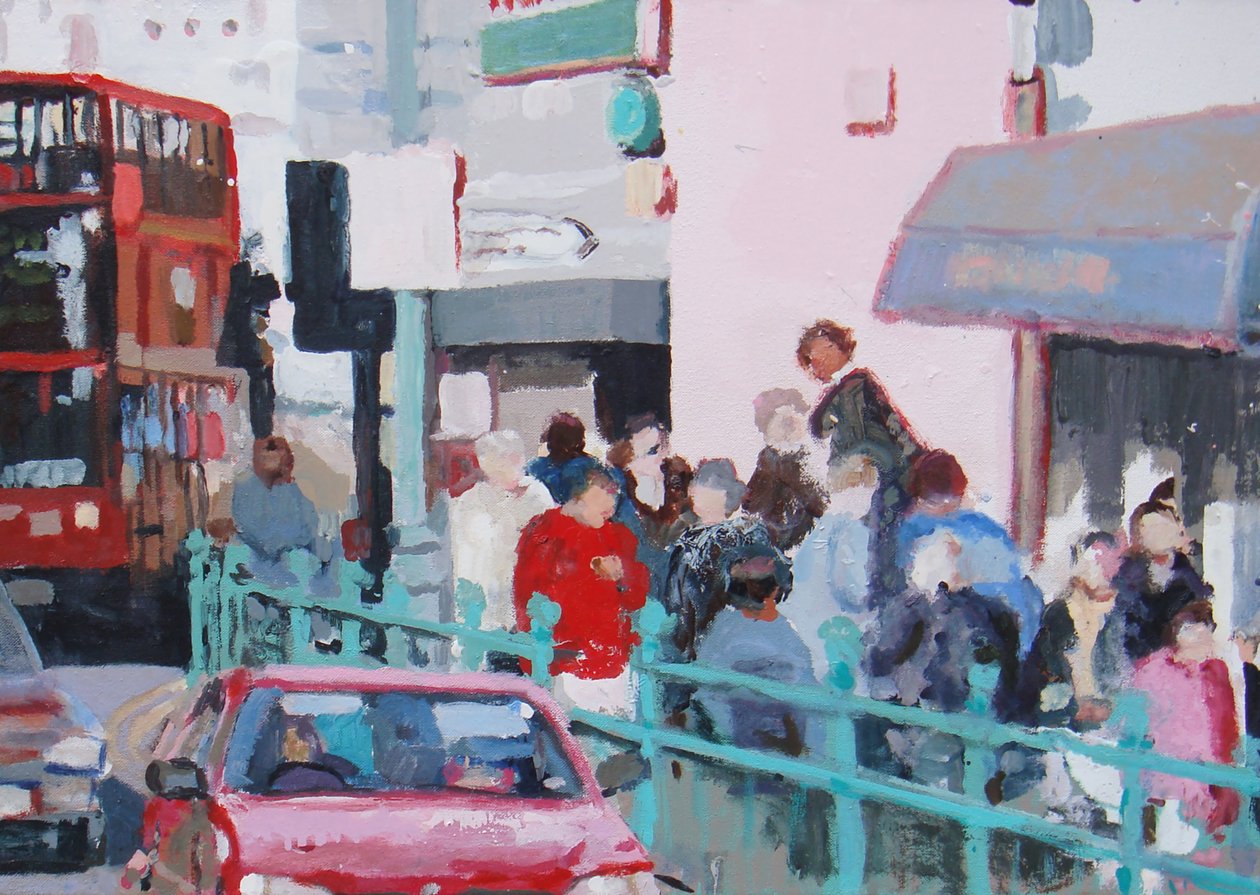 Chaussée bondée, 2007 (huile sur toile) - Trevor Burgess