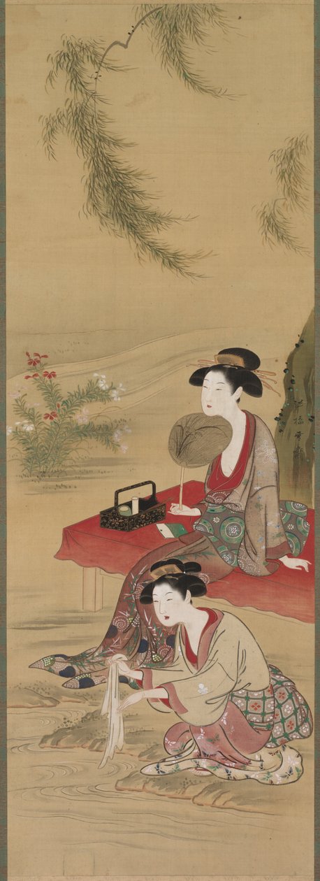 Sous le saule - Tsukioka Sessai