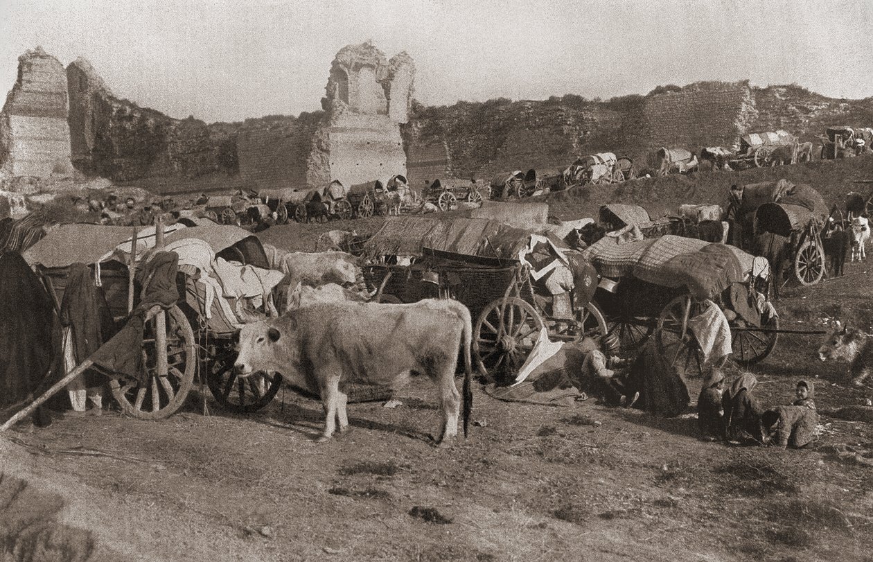 Camp de réfugiés turcs, 1912 - Turkish Photographer