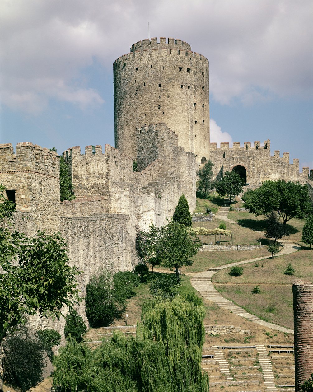 Vue de la forteresse, commencée en 1452 - Turkish School