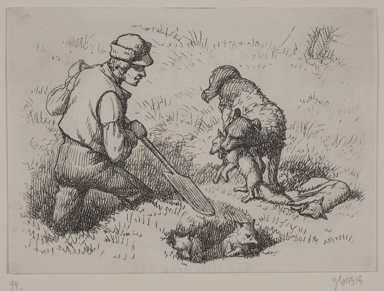 Illustration de "M. Mikkel", poème de Christian Richardt - Ubekendt