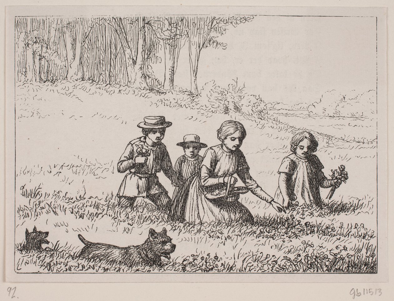 Illustration de "Dans le Pré", poème de Christian Richardt - Ubekendt
