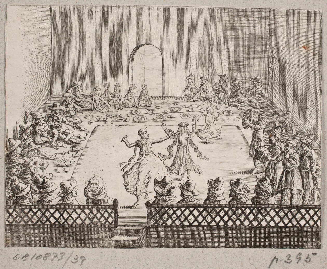 Banquet persan avec danseurs - Ubekendt