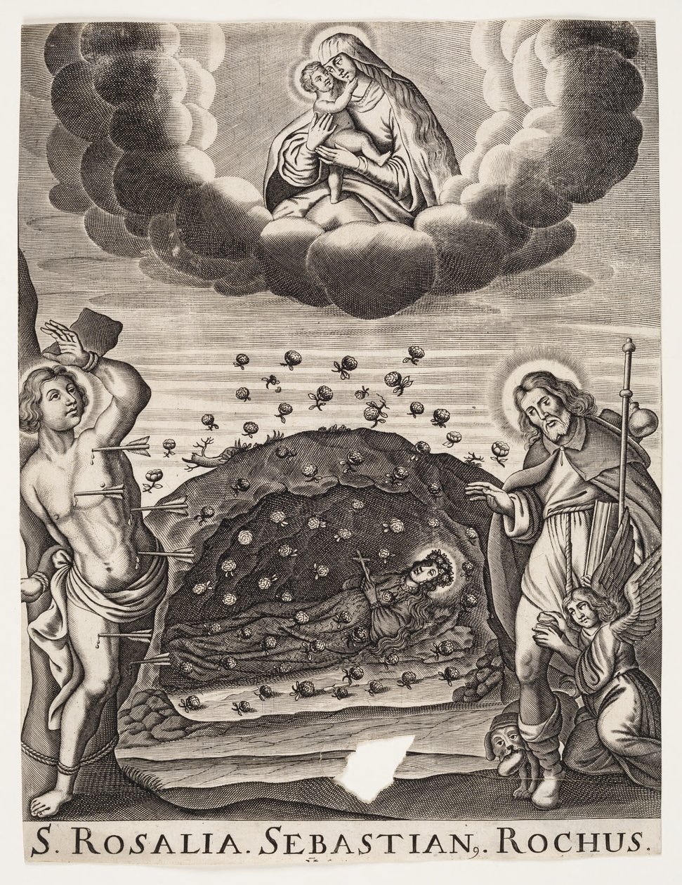 Sainte Rosalie, Saint Sébastien et Saint Roch - Ubekendt