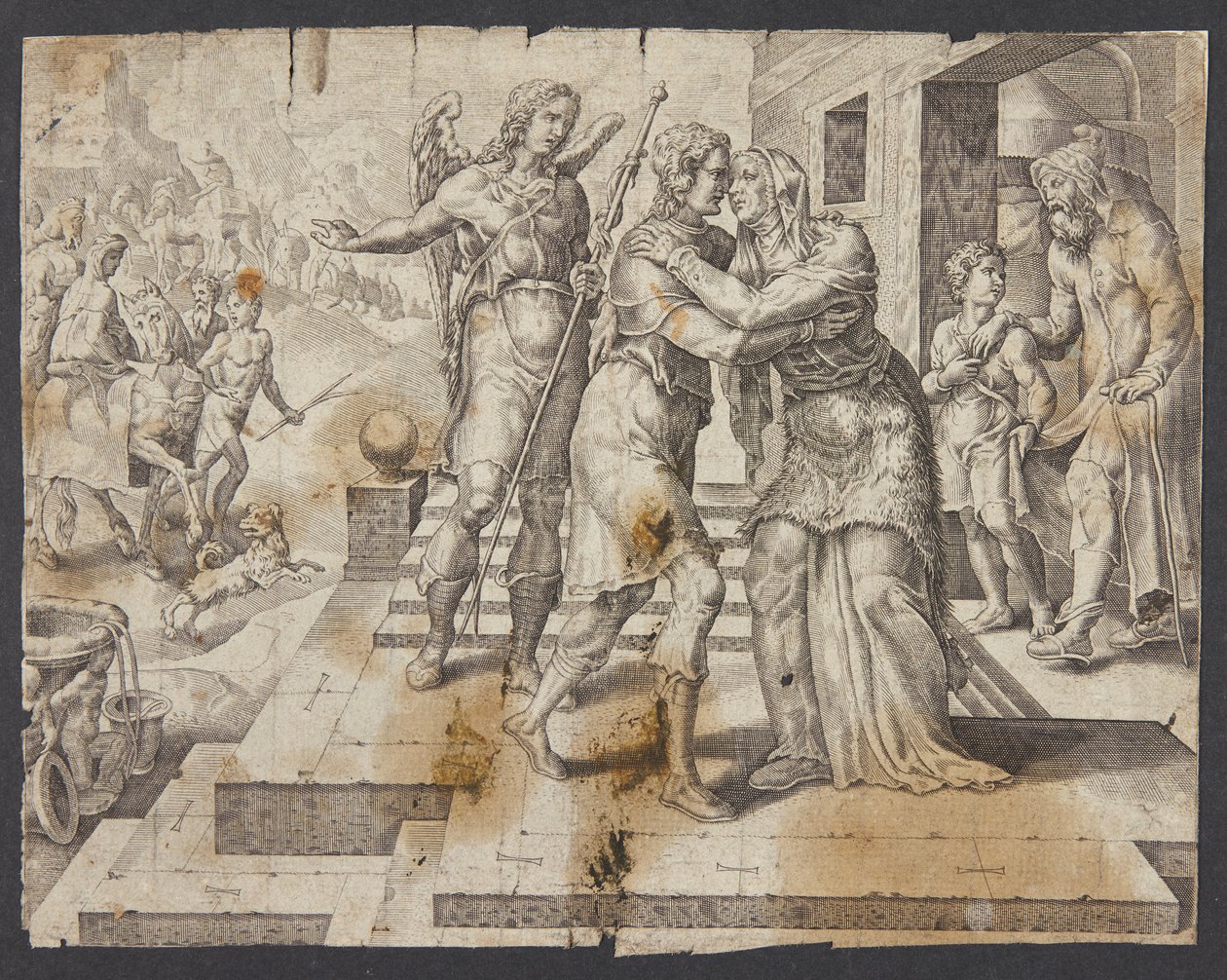 Le retour de Tobie - Ubekendt efter Maarten van Heemskerck