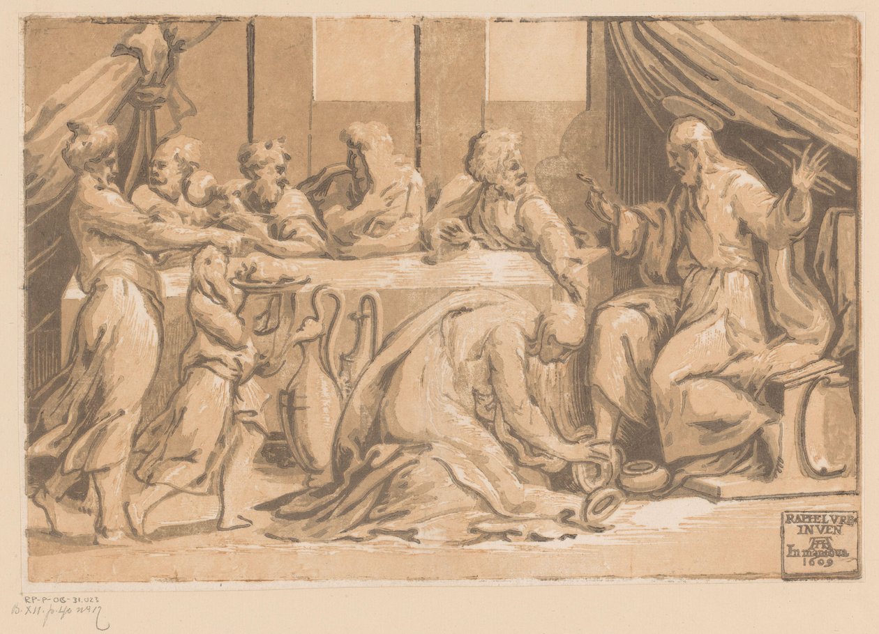 Christ oint par Marie-Madeleine - Ugo da Carpi