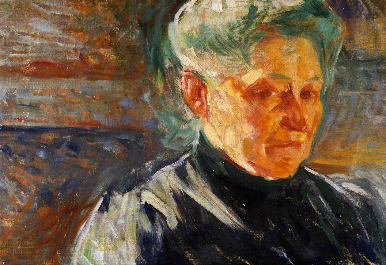 Portrait de mère - Umberto Boccioni