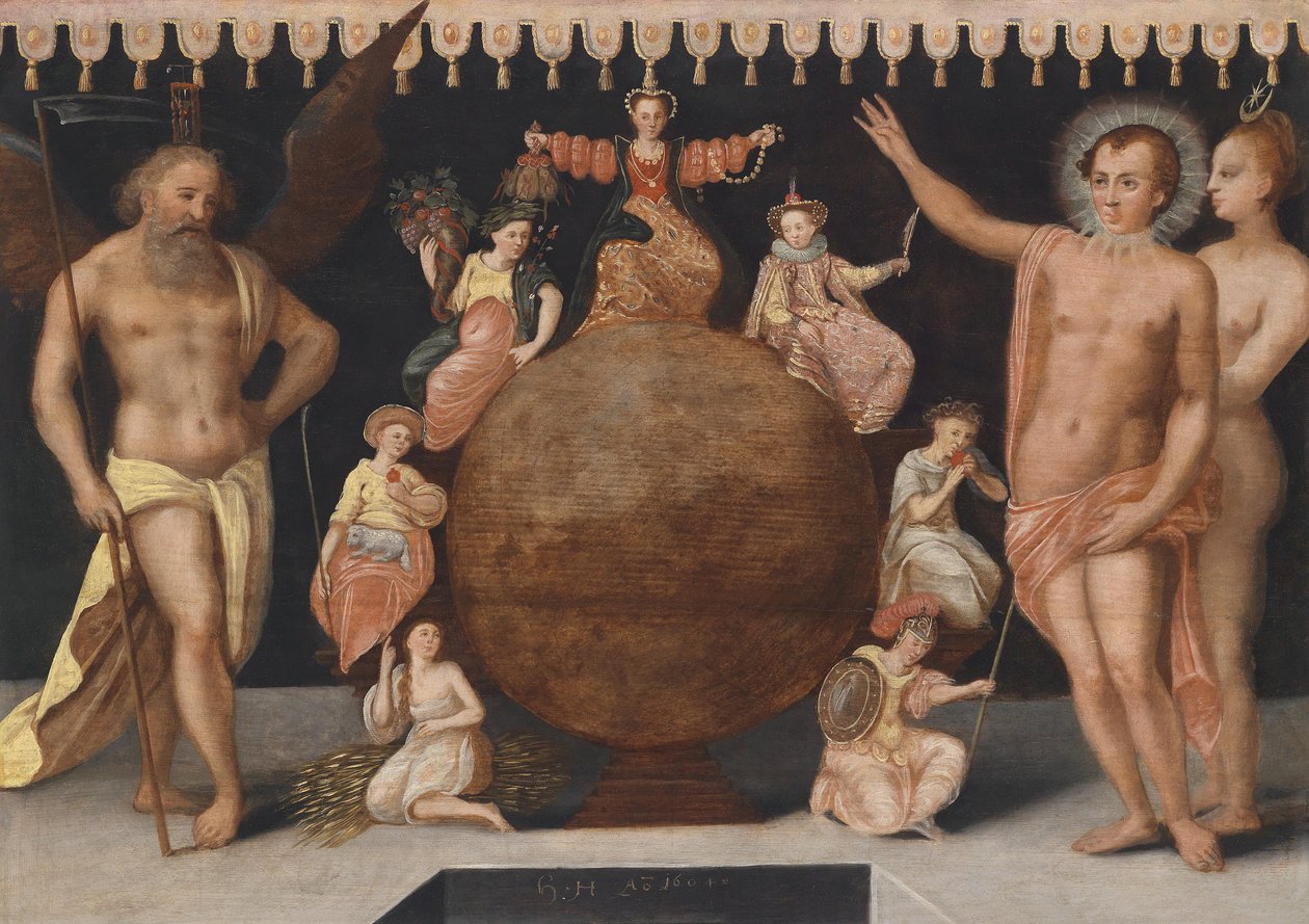 Allégorie du combat entre les vertus et les vices dans le monde, peut-être la première image d