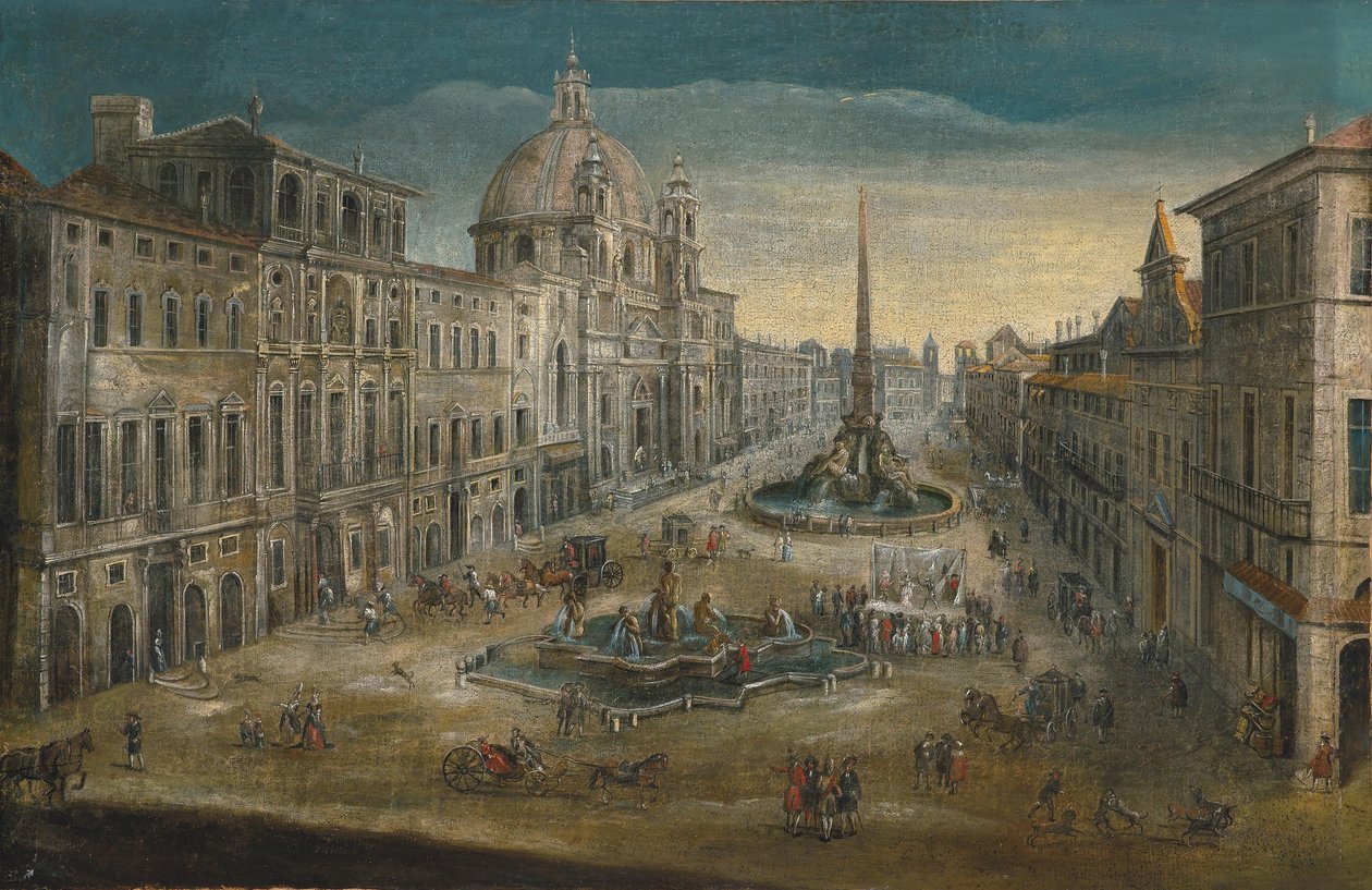 Vue de la Piazza Navona à Rome - Unbekannt Unbekannt