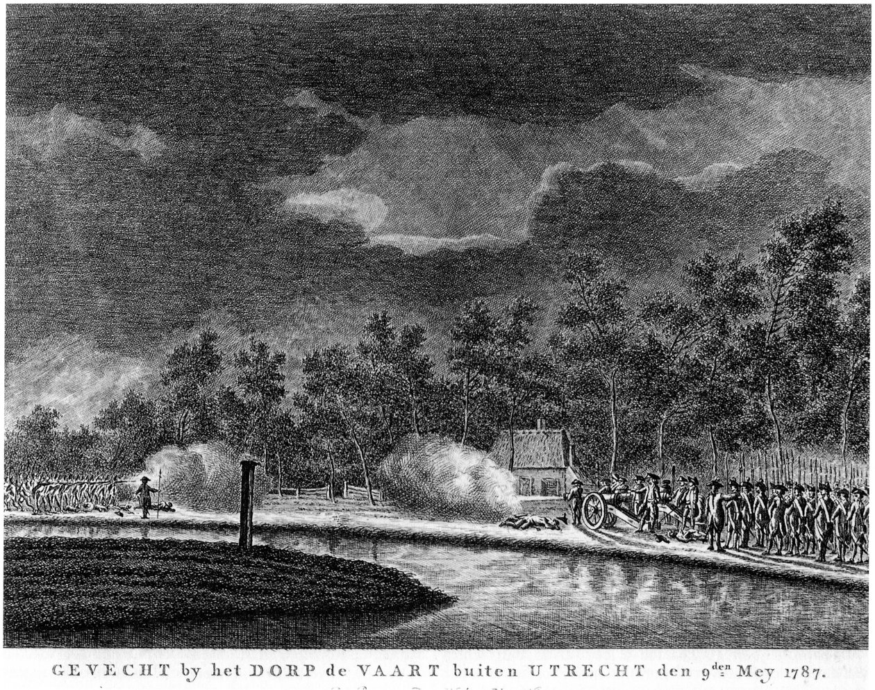 Bataille près de Vreeswijk, 1787 - Unbekannt Unbekannt