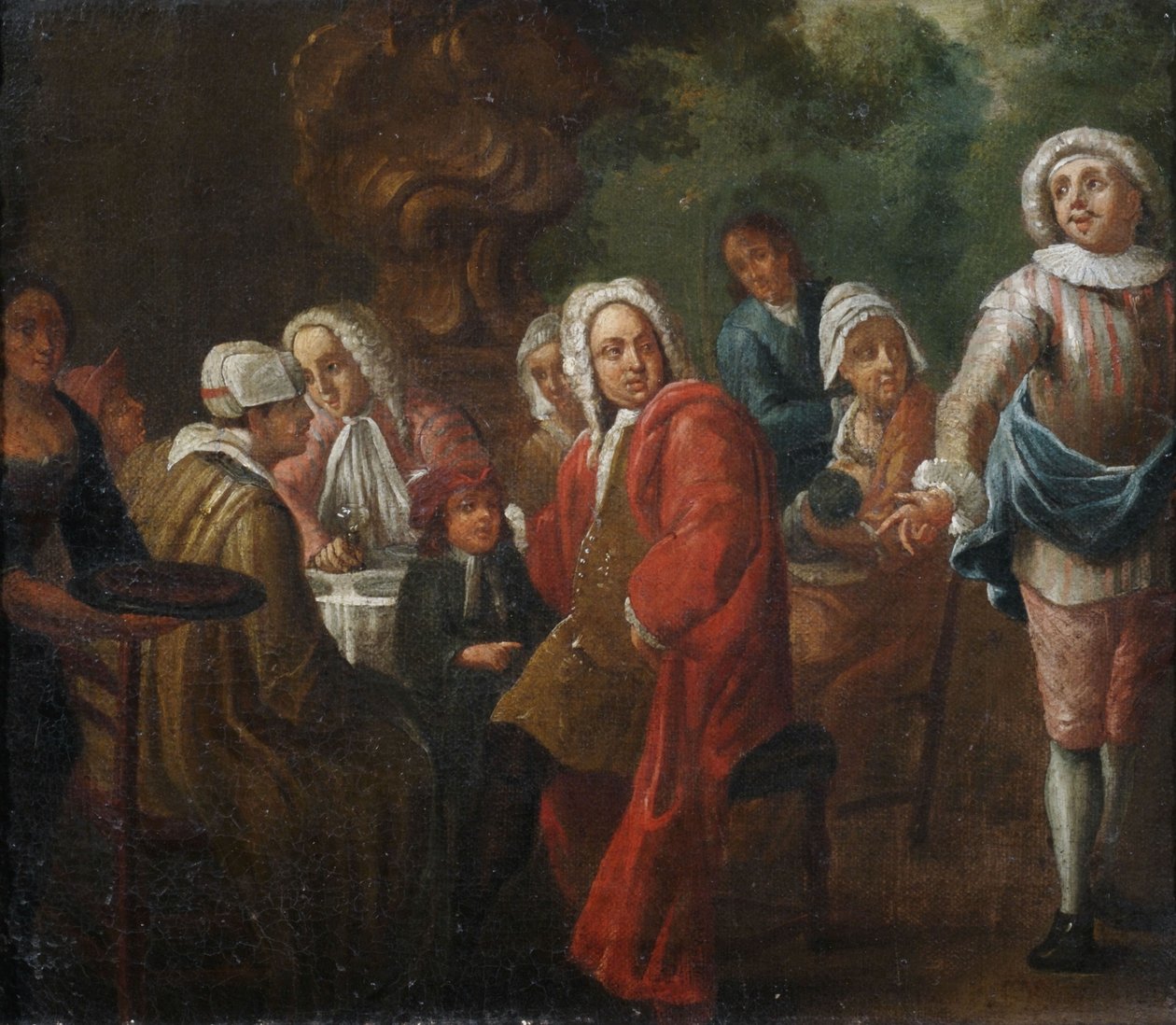 Une société à table - Unbekannt Unbekannt
