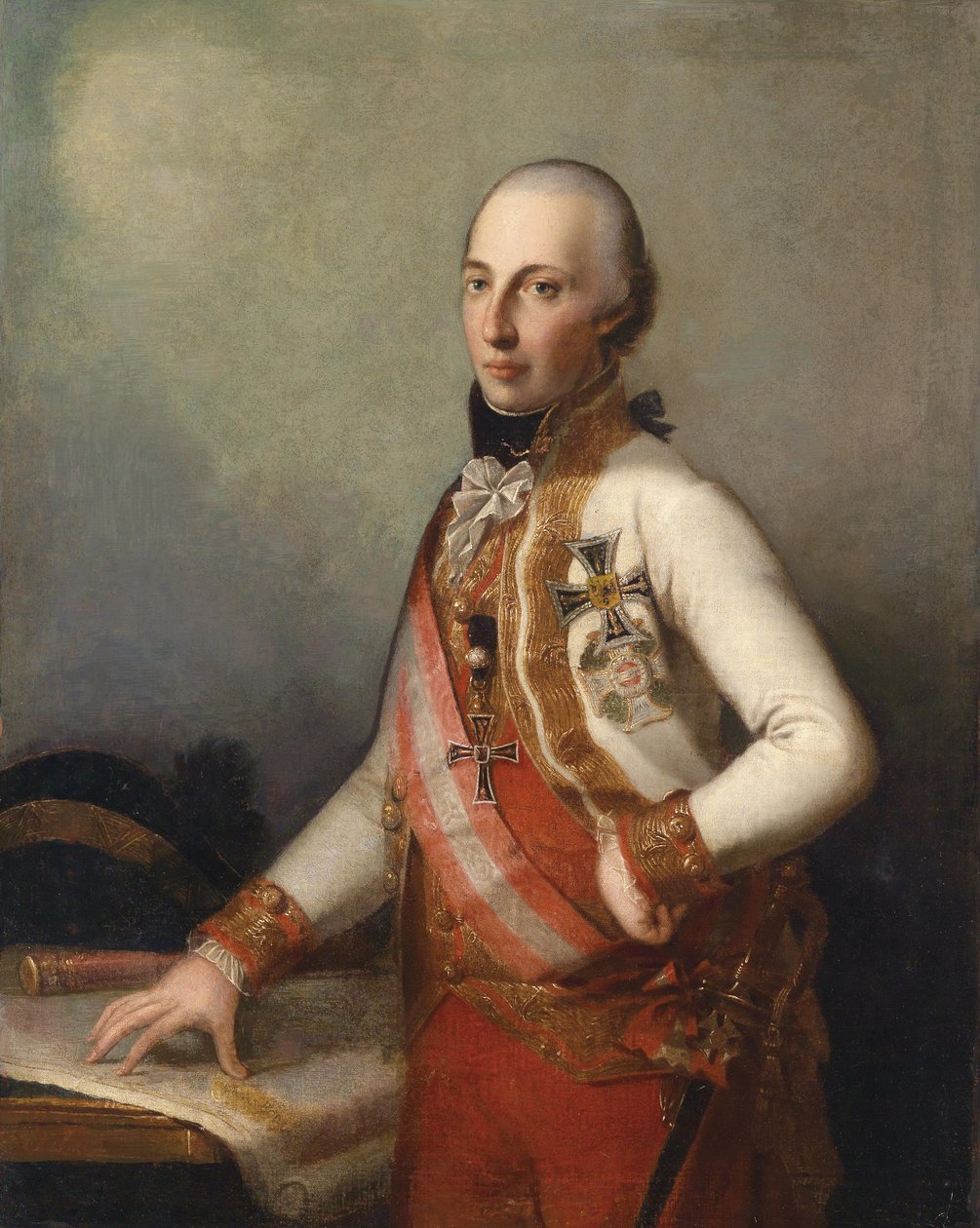 Feldmarschall Erzherzog Karl en uniforme avec la Grand-Croix de l