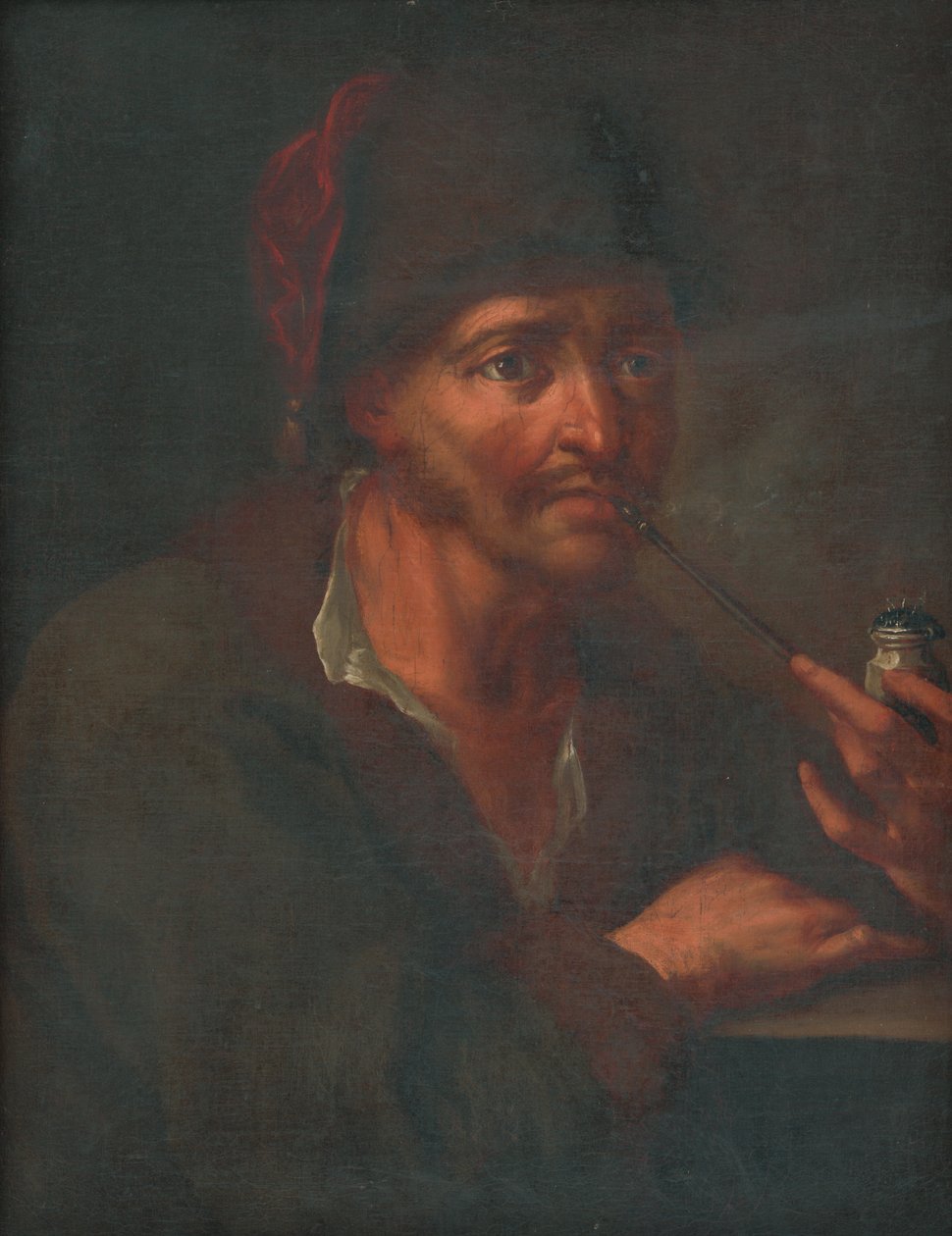 Homme avec une pipe - Unbekannt Unbekannt