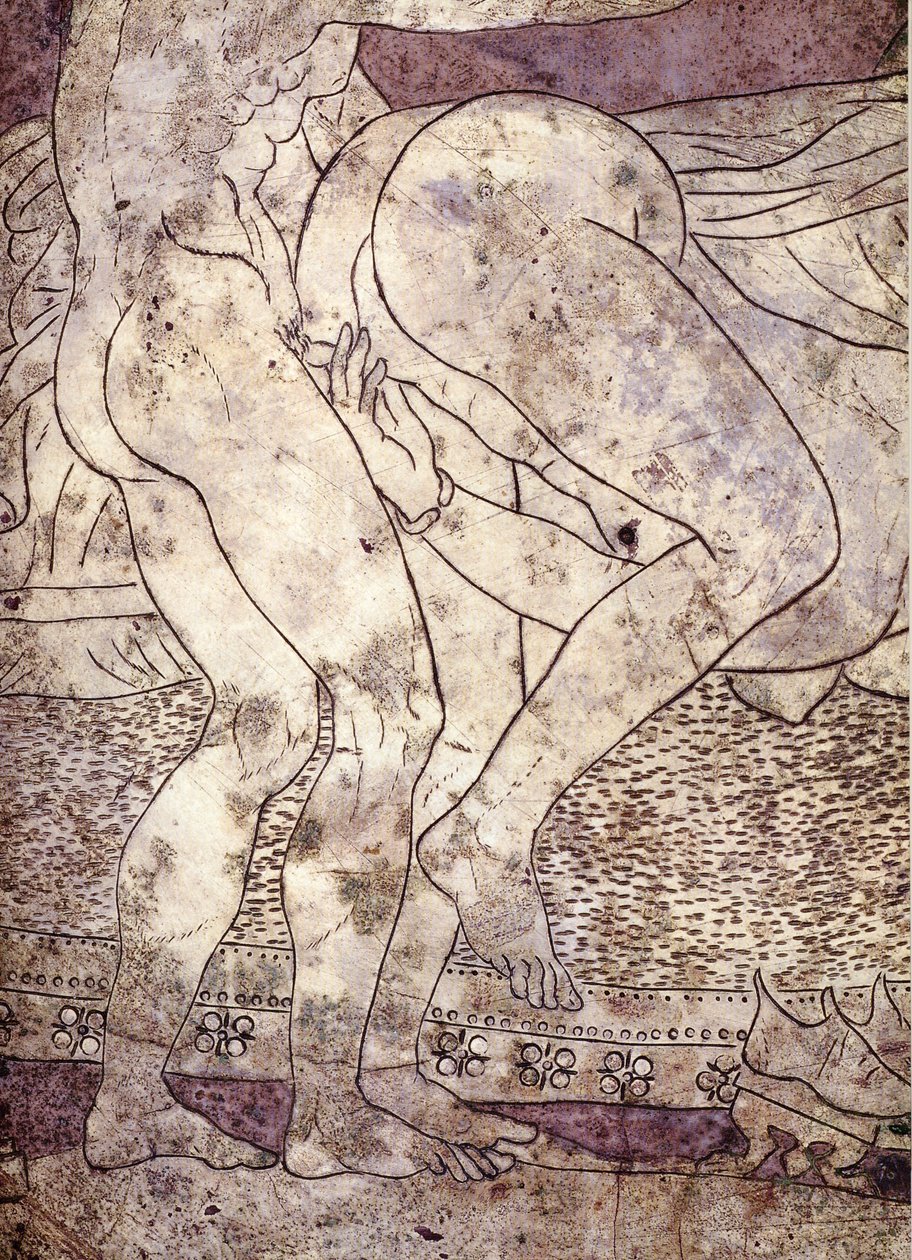 Couple nu. Détail d