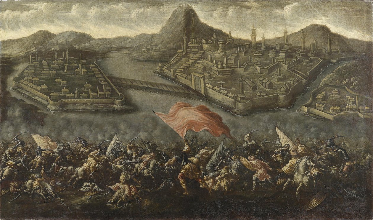 Scène de bataille devant Buda et Pest - Unbekannt Unbekannt
