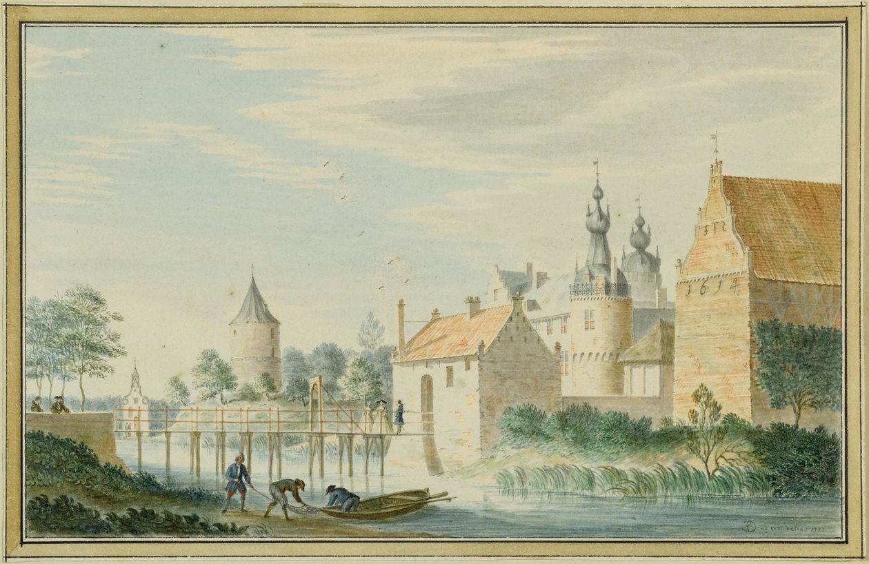 Ensemble de château au bord d