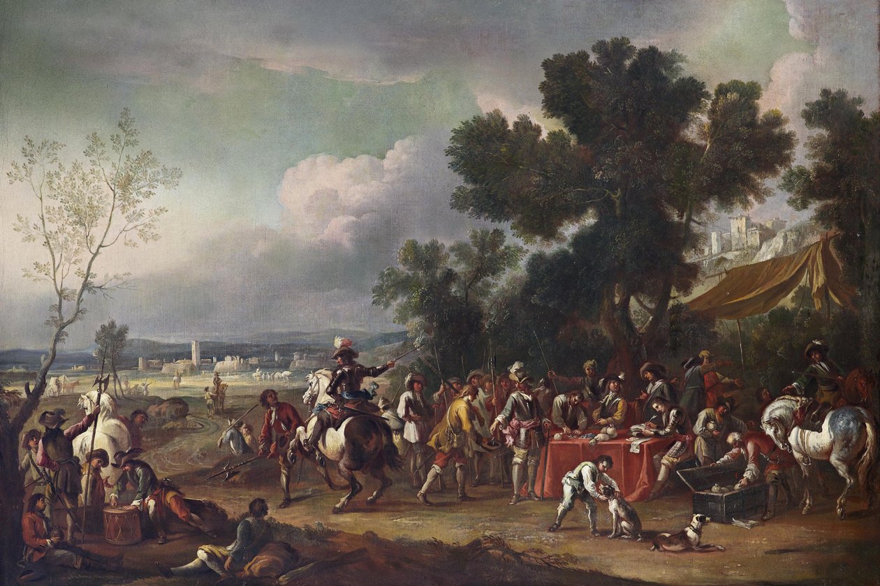 Soldats dans un Paysage - Unbekannt Unbekannt