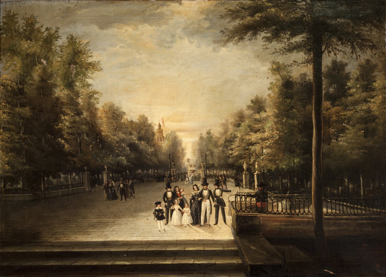 Vue du Paseo de Cristina - Unbekannt Unbekannt