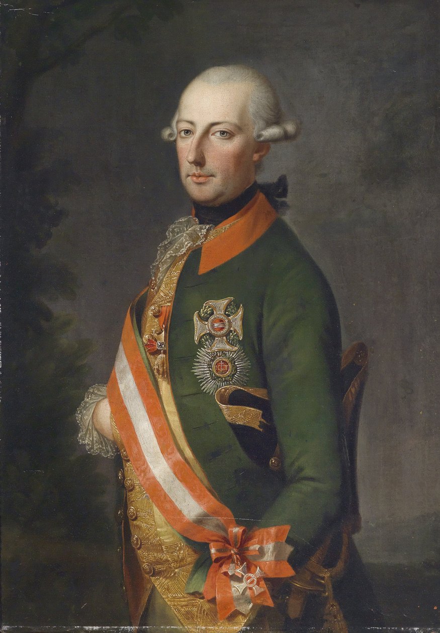Empereur Joseph II, Portrait en uniforme du régiment de chevaux-légers n° 1 avec décoration - Unbekannt Unbekannt