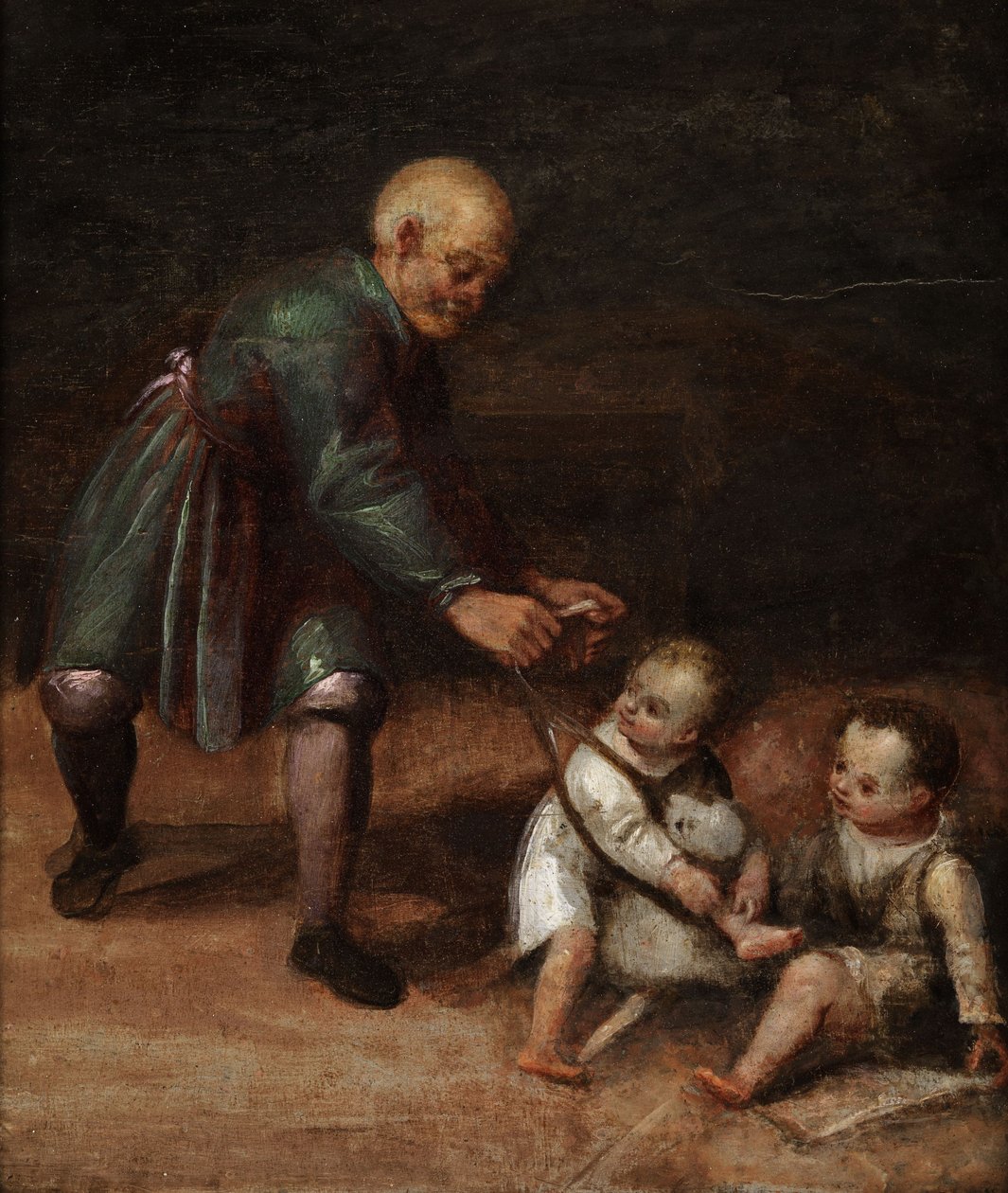 Homme avec deux enfants - Unbekannt Unbekannt
