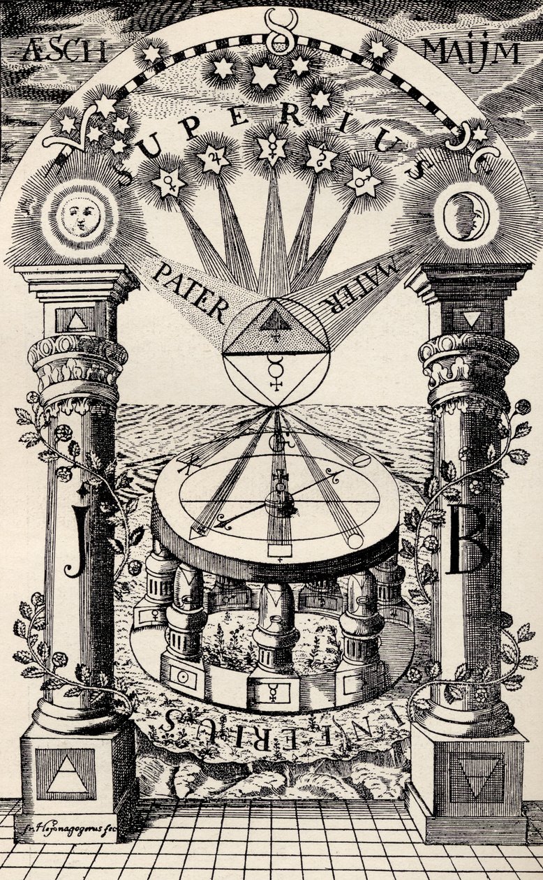 Un compas franc-maçon-rosicrucien de 1779, tiré de 