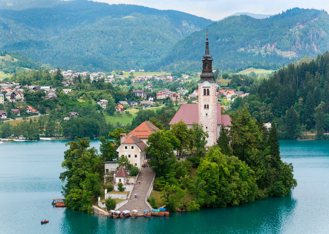 Bled, Slovénie. Église de l