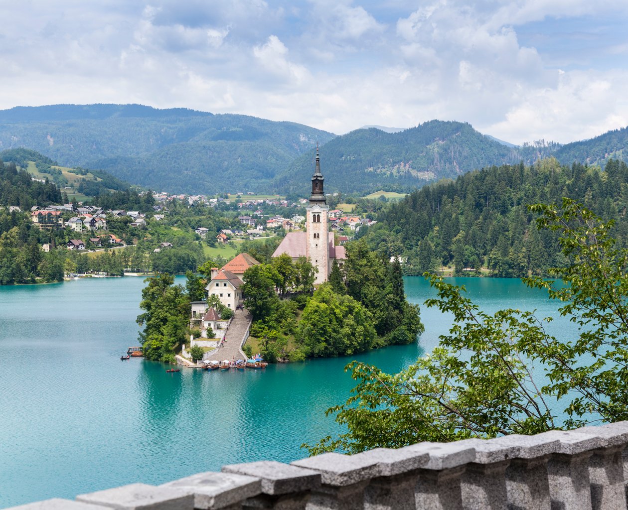 Bled, Slovénie. Église de l