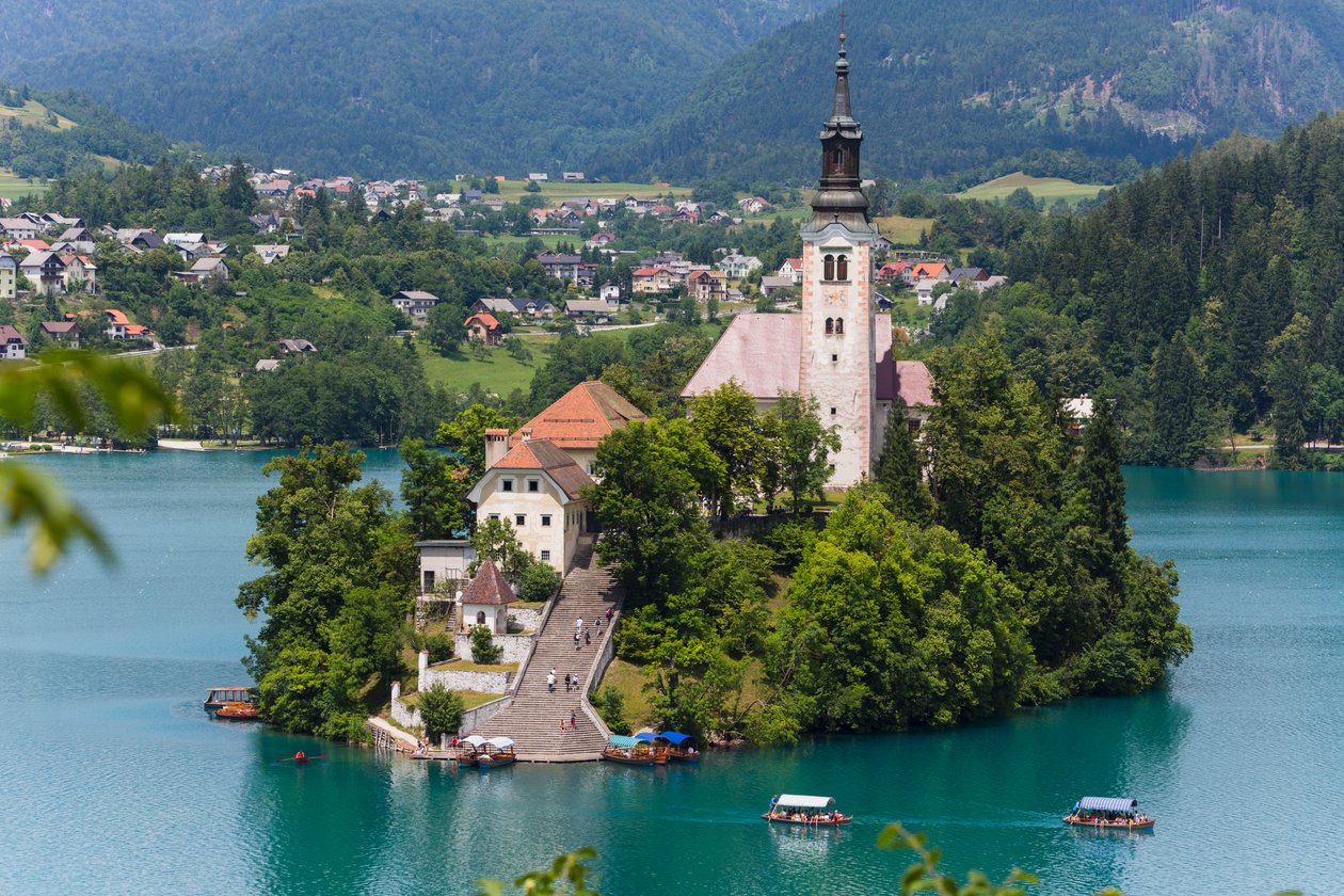 Bled, Slovénie. Église de l