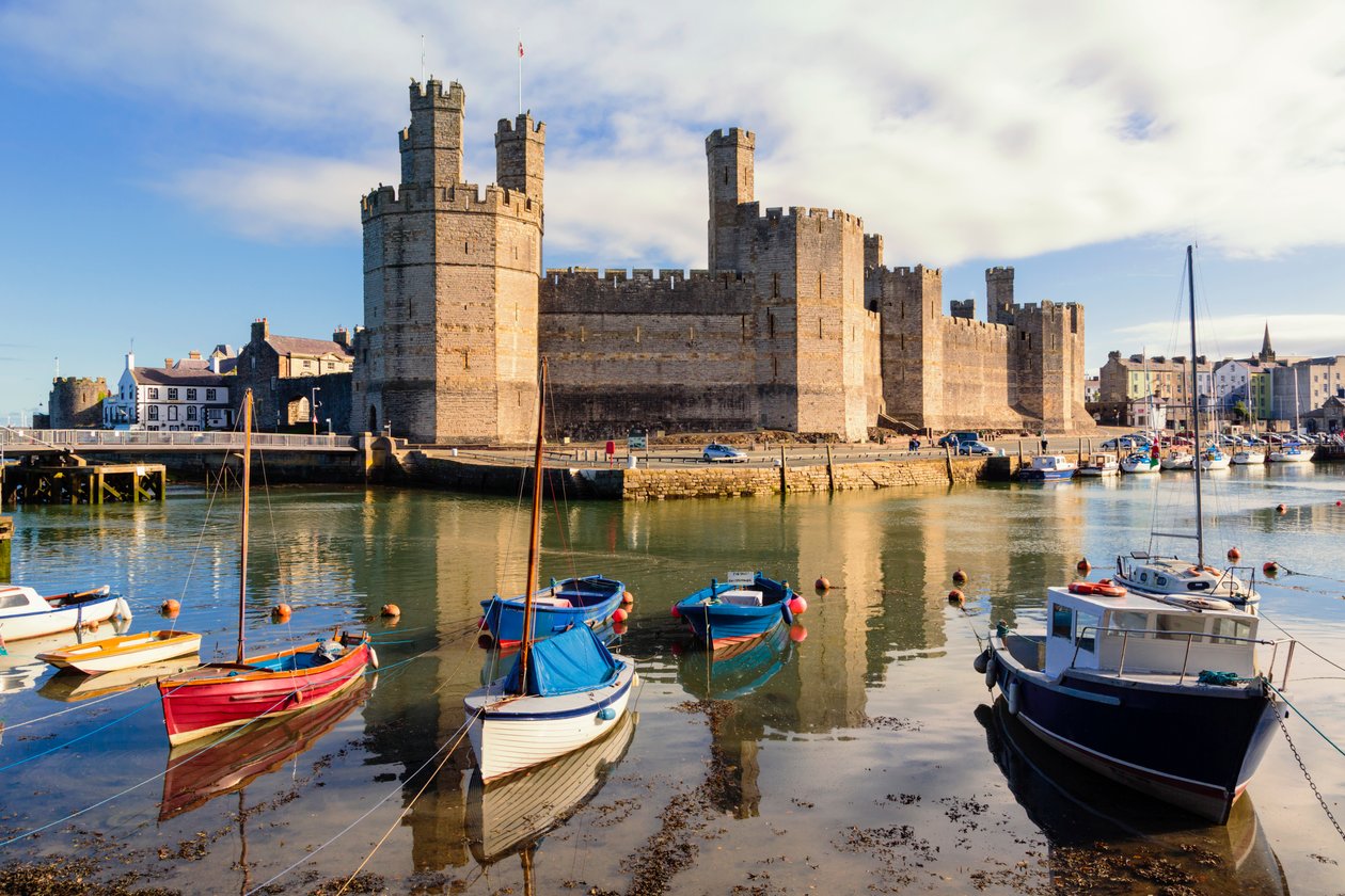 Caernarfon, Pays de Galles, Royaume-Uni. Le château. - Unbekannt Unbekannt