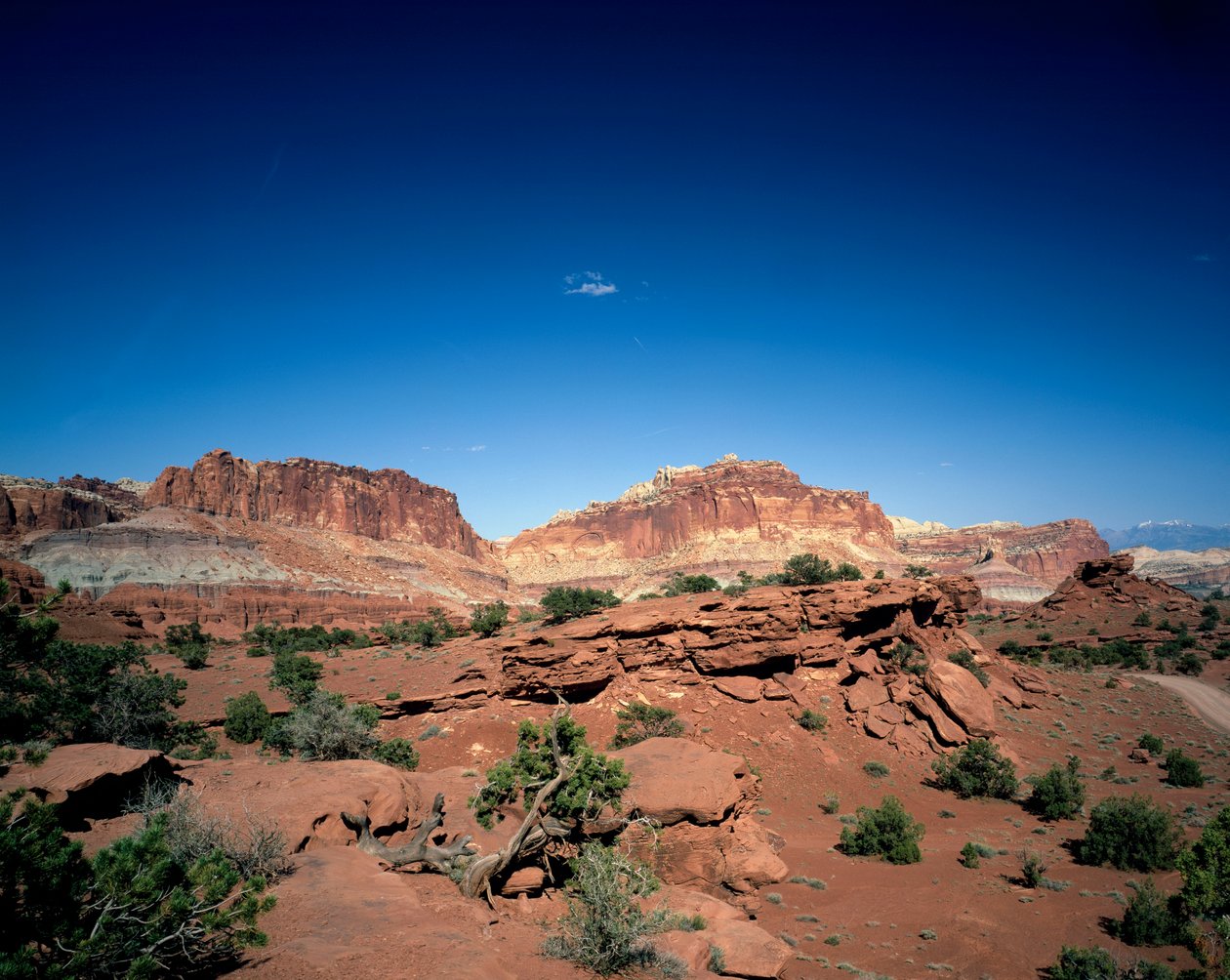 Dôme du Capitole et Chimney Rock, Parc national de Capitol Reef, Utah - Unbekannt Unbekannt