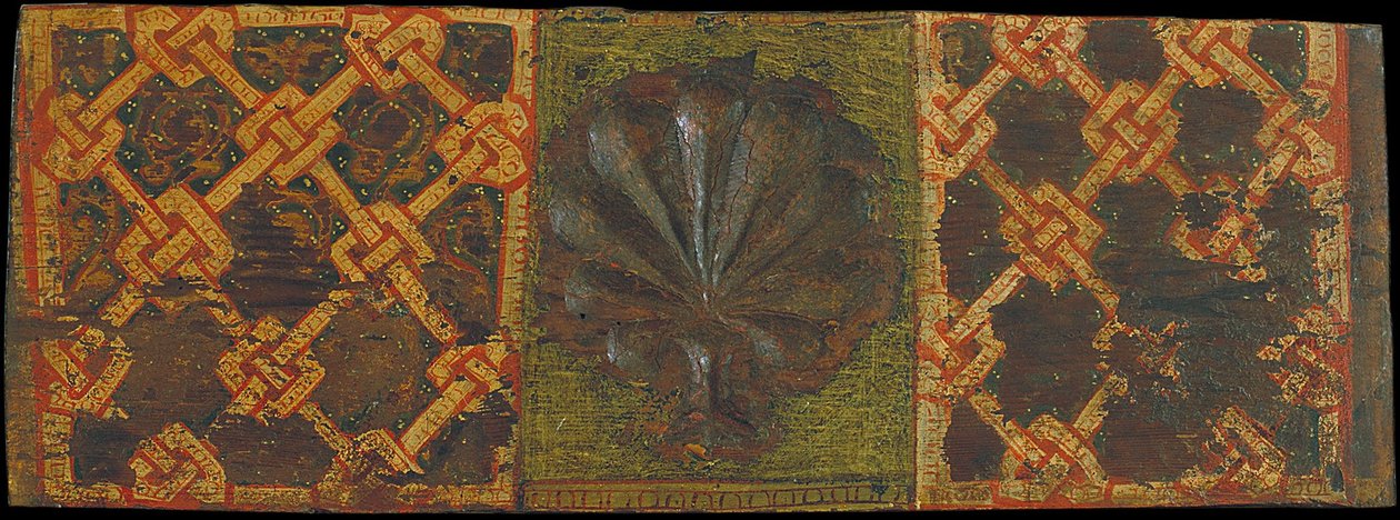 Panneau de Plafond avec Motifs de Feuilles de Palmier et d
