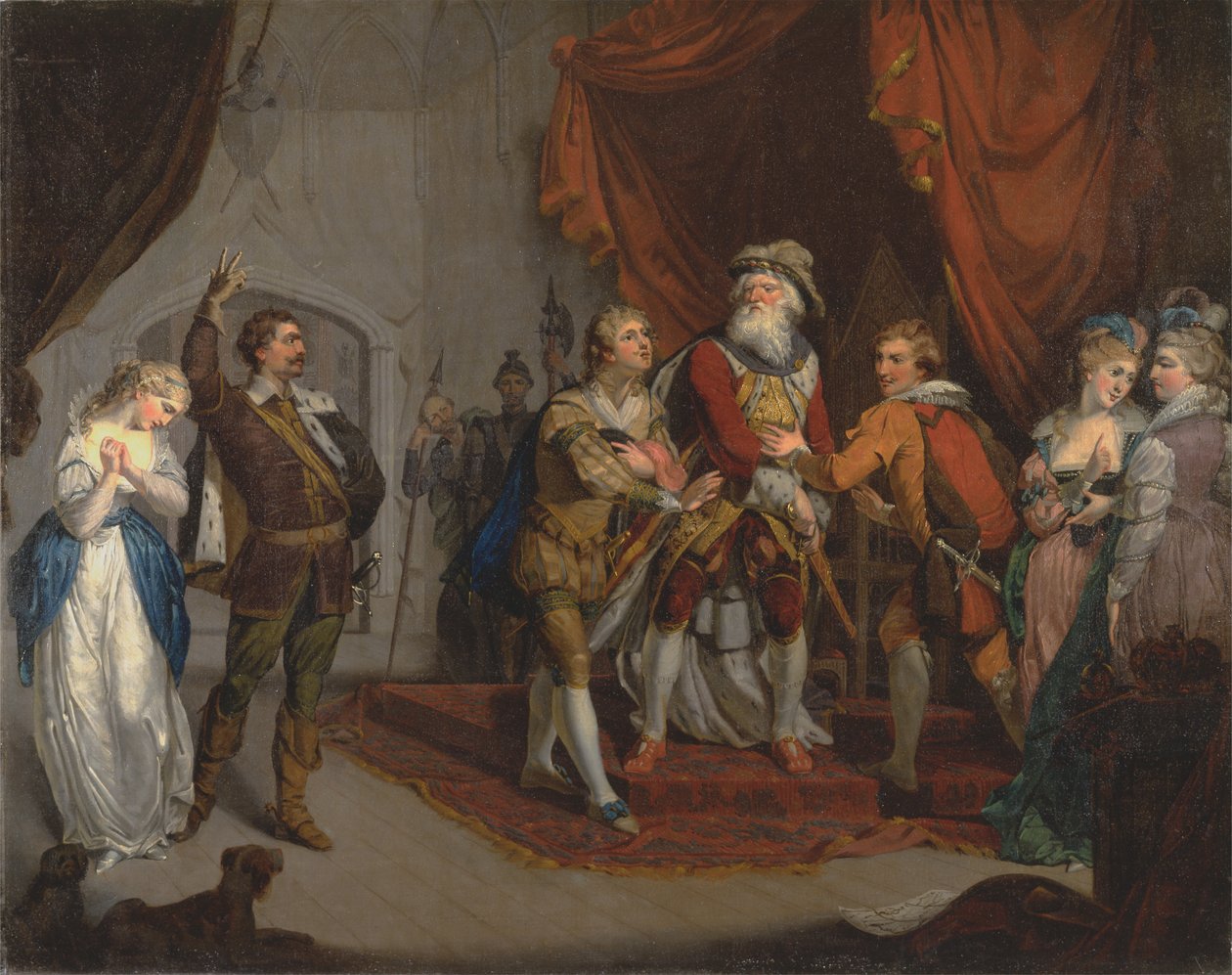 Cordelia défendue par le comte de Kent, de Shakespeare - Unbekannt Unbekannt